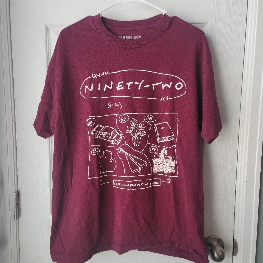 Mens Quinn XCII Ninety two "Stay Next To Me" Short Sleeve Crew Neck Tshirt SZ L